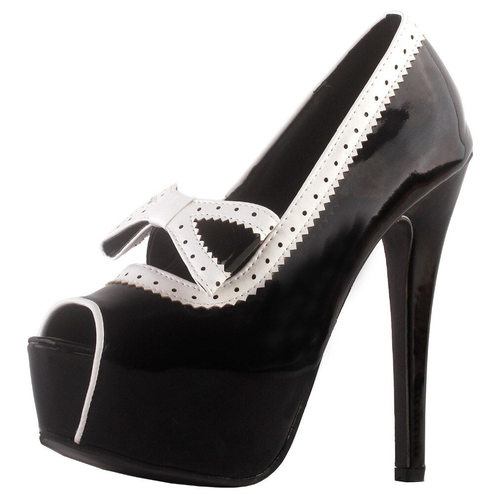 Women sexy peep toe pumps